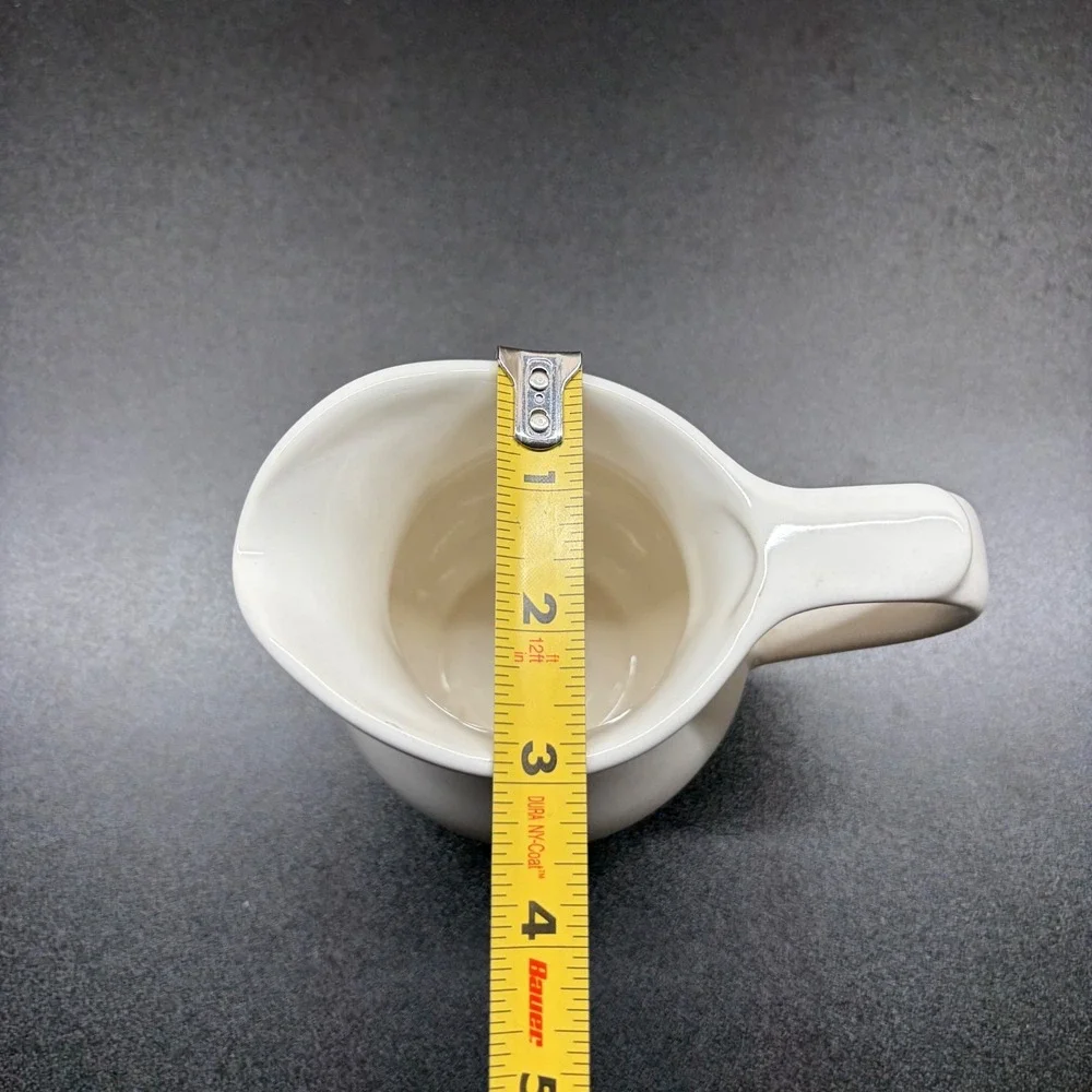 Vintage Small White Ceramic Creamer or any liquid Pitcher 4 1/2